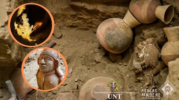 Descubren tumba infantil con 32 ofrendas que podría estar vinculada a la élite Mochica por su alto estatus social en Huacas de Moche