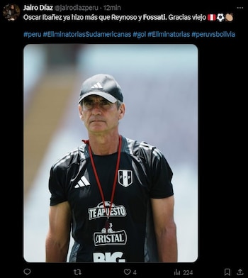 Perú sobre Bolivia en las