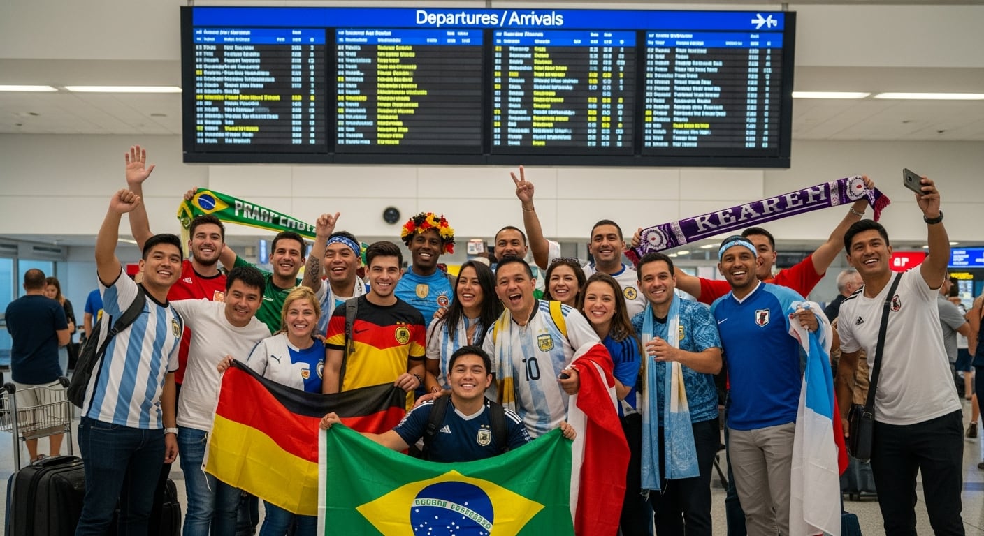 El vuelo internacional desde Buenos Aires representa uno de los mayores costos del viaje y puede promediar los USD 1.400, según relevamientos previos al inicio del torneo. (Imagen Ilustrativa Infobae)