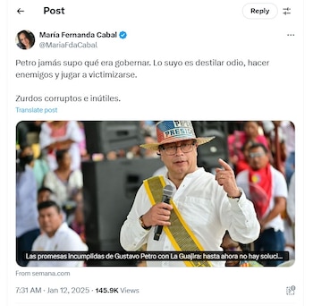 María Fernanda Cabal se fue