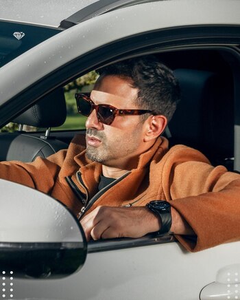 El actor se mostró mientras