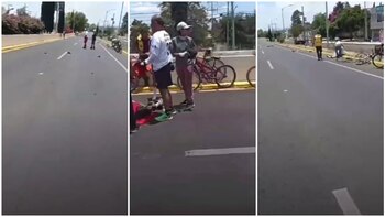 Atropellaron a ciclistas en Puebla
