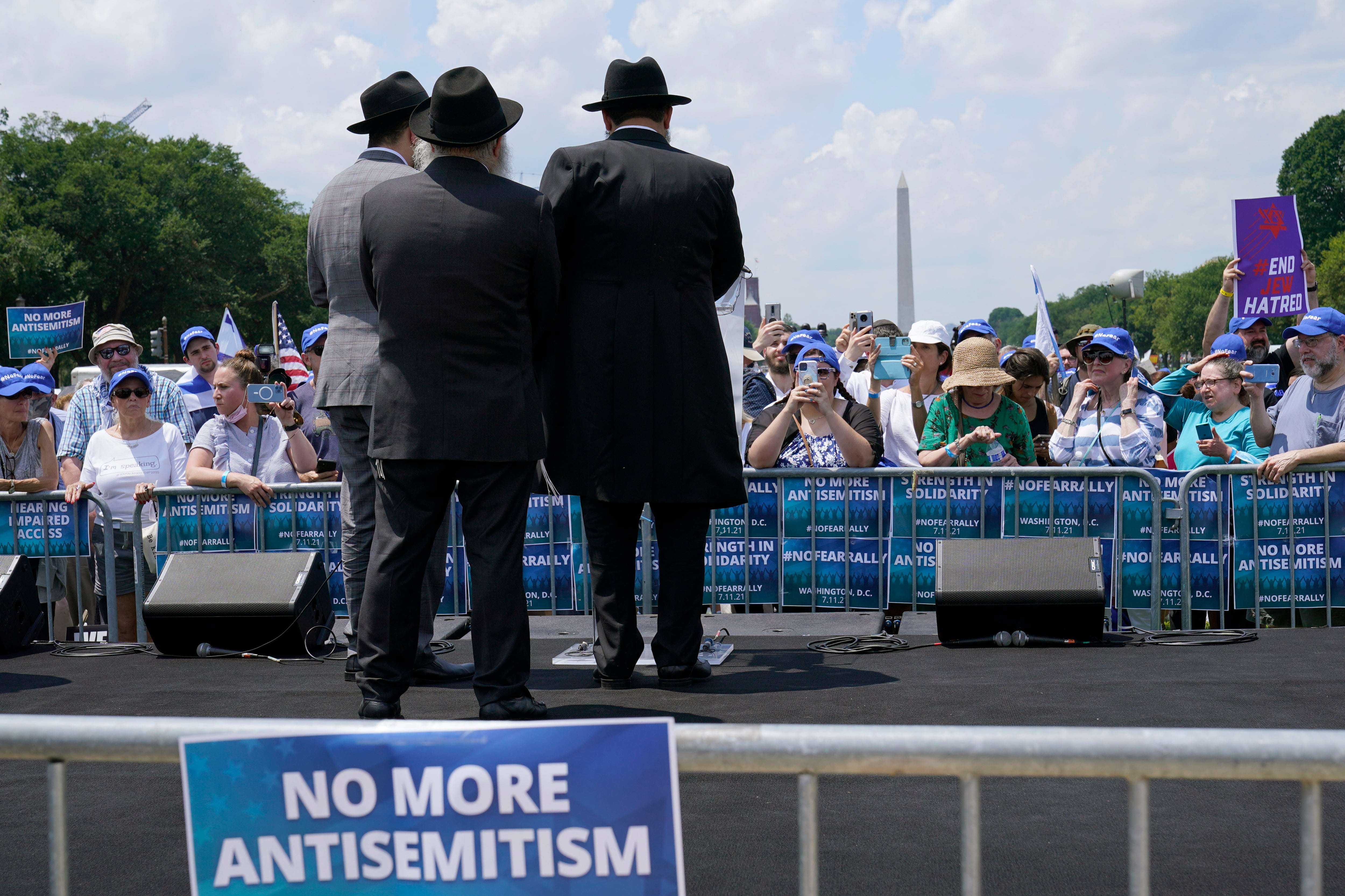 Una marcha contra el antisemitismo en Washington, (Estados Unidos)