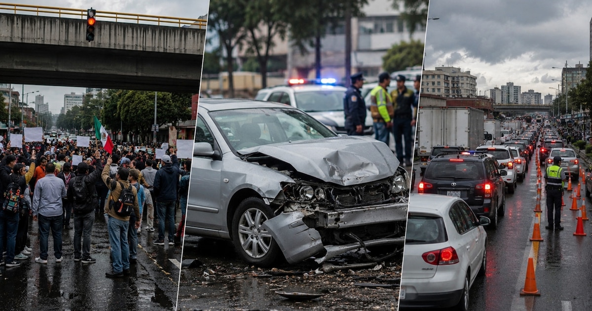 CDMX en Alerta: Bloqueos, Accidentes y Manifestaciones