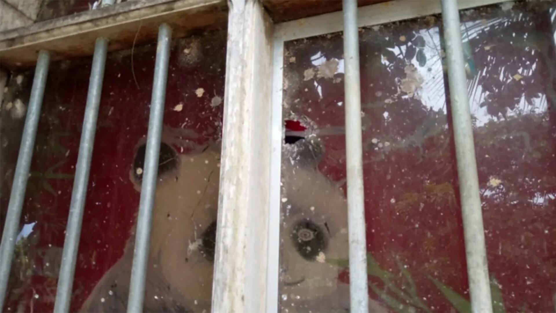 Este lunes se encontraron rastros de las balas en las ventanas y paredes de la vivienda familiar.
Foto: Red Uno