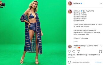 Tomada de Instagram @zahira.tv