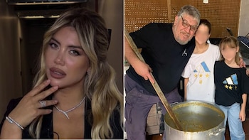 El viaje de Wanda Nara a Rosario: el reencuentro de sus hijas con su abuelo mientras Icardi y la China están en Japón