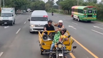 Multan a “Hermano Fausto” por infringir normas de tránsito en su última aventura para redes sociales en El Salvador