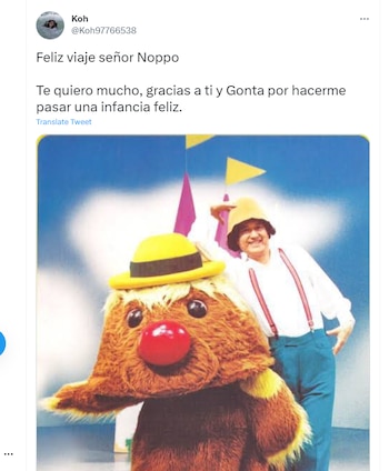 Usuarios despiden a Noppo Takami,