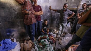 Los cadáveres desbordan el Hospital