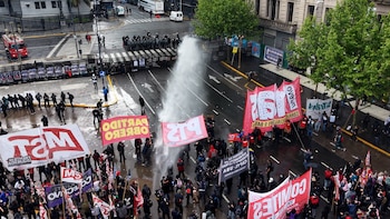 5° Marcha Federal Universitaria - Congreso - Drone - incidentes