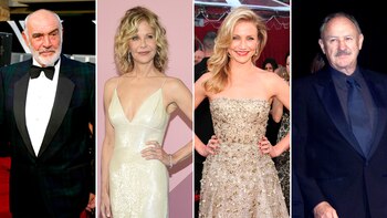 Los actores Sean Connery, Meg