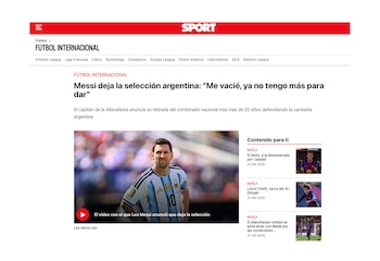 PORTADAS MEDIOS INTERNACIONALES MESSI