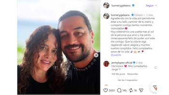La reacción de Jenny López, actual esposa de Jhonny Rivera, fue interpretada como una muestra pública de armonía y respeto entre ambas - crédito @luzmerygaleano_/ Instagram
