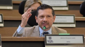 Bedoya Piraquive cuestionó que en la contratación pública de Bogotá no existan mecanismos efectivos para verificar si una persona puede cumplir de forma simultánea varios contratos de prestación de servicios - crédito Concejo de Bogotá/Partido Mira