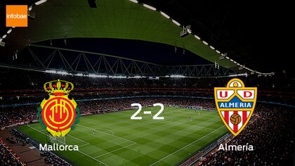 Reparto de puntos en el Visit Mallora Estadi: Mallorca 2-2 Almería
