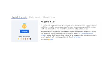 El emoji de angelito bebé