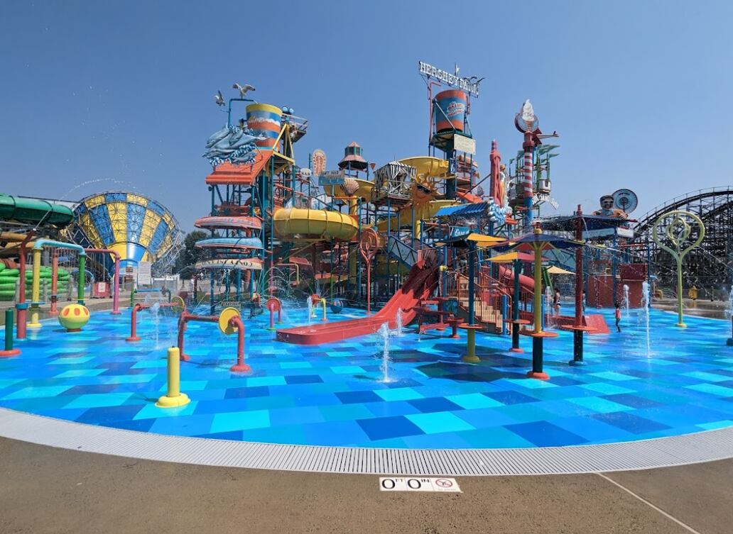 Un parque acuático (Google Earth)