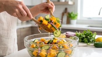 Ensalada de mango y pepino: así puede hacer en minutos una receta fresca, prefecta para el verano