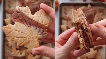 Dependiendo de la cocción, las galletas sin gluten para otoño, quedan más crujientes o más blandas. (TikTok/The Loopy Whisk)