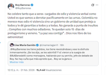 Roy Barreras señaló a Lina