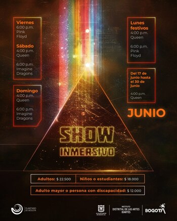 Imagine Dragons, Pink Floyd y Queen se presentarán en el Planetario de Bogotá en junio - crédito Planetario de Bogotá