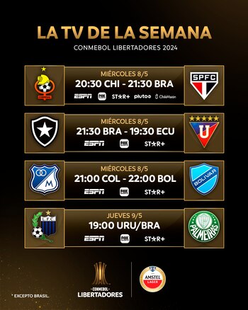 Así quedó organizada la transmisión