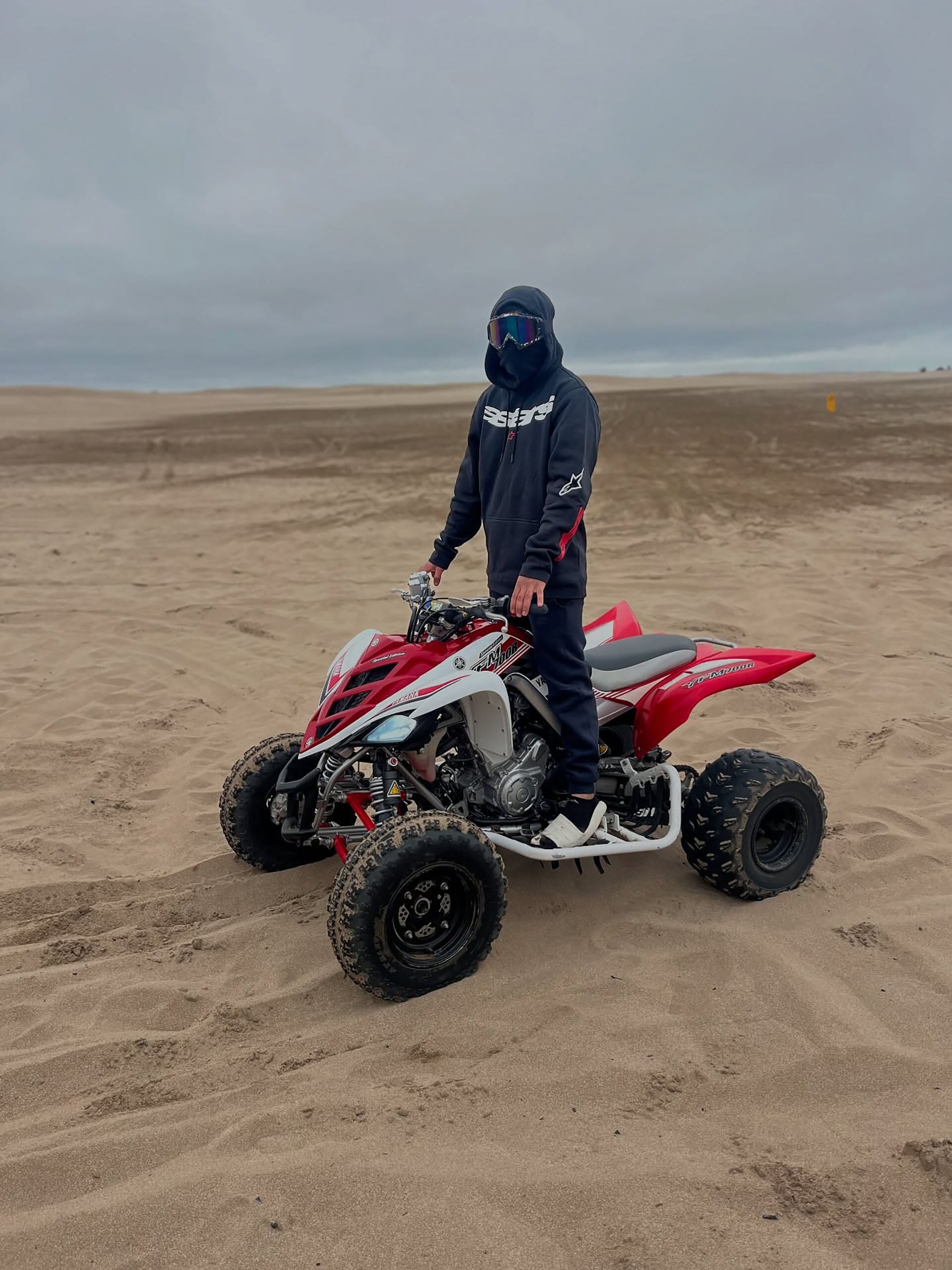 Michael Jean Carballo, amante de las camionetas 4x4, las motos de alta cilindrada y los cuatriciclos.