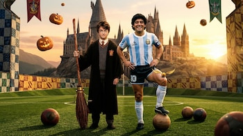 ¿Harry Potter fan de Maradona? Un guiño al astro del fútbol argentino copó las redes y se volvió viral