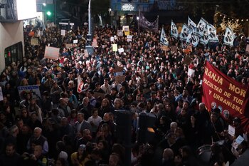 También se manifestaron en San