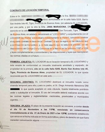 El contrato de alquiler que