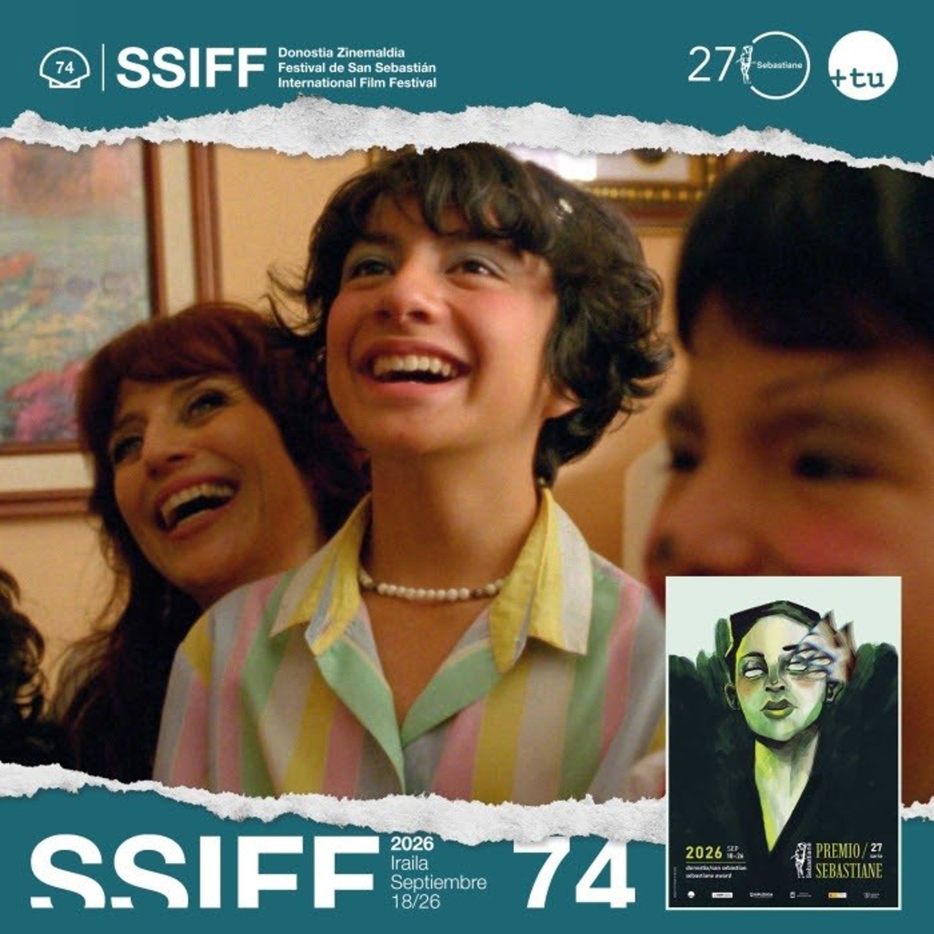 31/08/2026 La película 'Seis meses en el edificio rosa con azul' gana el Premio Sebastiane Latino que concede Gehitu.
El largometraje 'Seis meses en el edificio rosa con azul' se ha alzado con el Premio Sebastiane Latino que otorga Gehitu, la asociación de gais, lesbianas, transexuales y bisexuales del País Vasco, al largometraje latinoamericano que mejor representa la defensa de las reivindicaciones y valores LGBTIAQ+.
CULTURA PAÍS VASCO ESPAÑA EUROPA GUIPÚZCOA
SSIFF