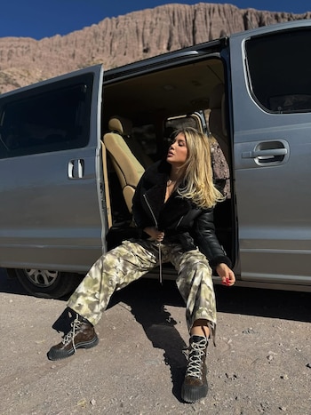 Borcegos Louis Vuitton, pantalón cargo