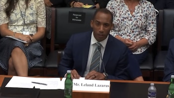 Leland Lazarus, fundador y CEO del think tank Lazarus Consulting, LLC., comparece ante el Congreso de los Estados Unidos.
