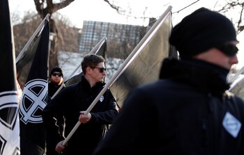 Manifestación neonazi en Budapest, Hungría. REUTERS/Bernadett Szabo