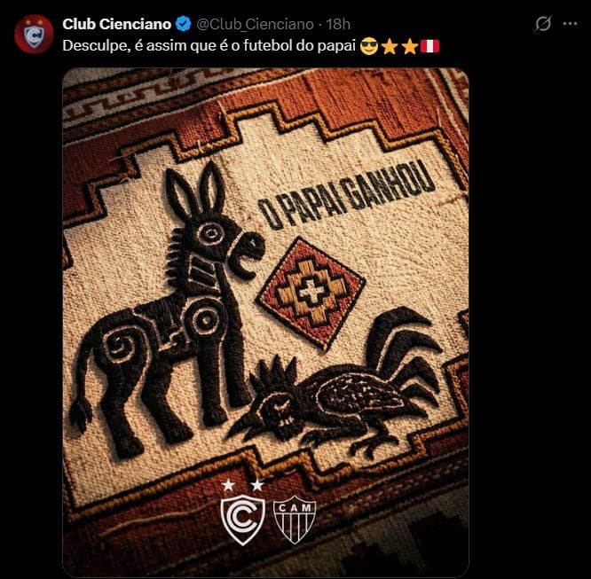 En la altura de Cusco, Cienciano impuso ritmo y carácter para doblegar a Atlético Mineiro, con un juego directo y eficaz que encontró en Neri Bandiera la llave perfecta para marcar diferencias. (Cienciano)