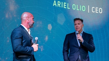 Ariel Olio, CEO Grupo Olio, y Alejandro Fantino