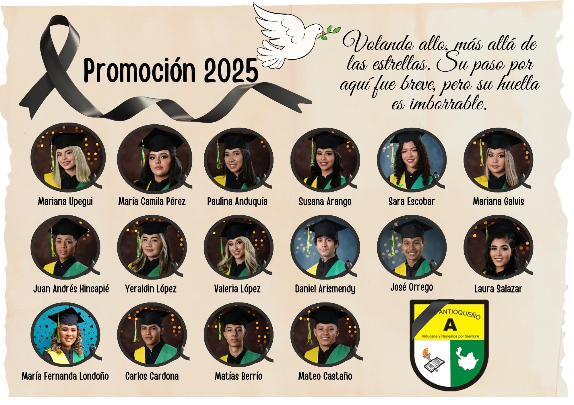La lista oficial de heridos incluye a menores y adultos, atendidos en el Hospital San Vicente de Paúl de Remedios, el Hospital de Segovia, y centros de mayor complejidad en Medellín como el Hospital Pablo Tobón Uribe y la Clínica Las Américas. - crédito Institución Educativa Liceo Antioqueño Bello