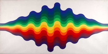 "Ondes 110, n°8", estallido de color en 1974.