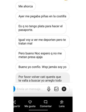Un chat que compartió la