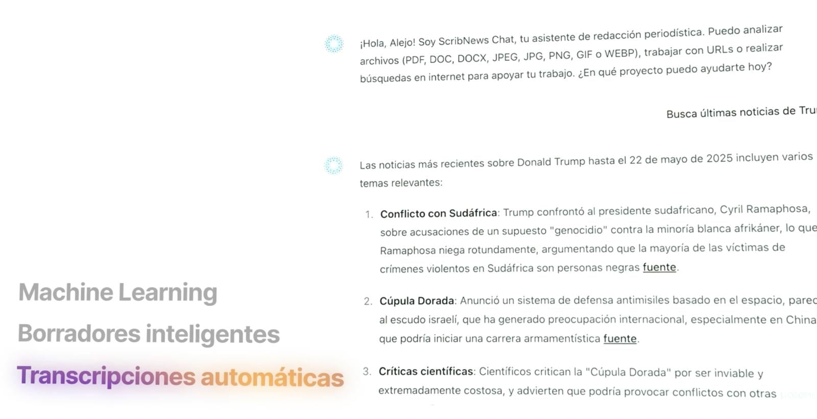 ScribNews previene los clichés de los grandes modelos de lenguaje y protege la metodología periodística propia de Infobae.