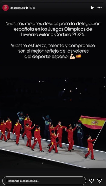 El mensaje de apoyo de