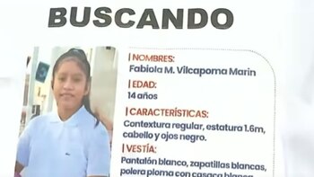 Fabiola Vilcapoma, de 14 años.