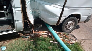 Así quedó la camioneta (foto: