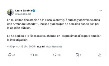 Con este mensaje en su