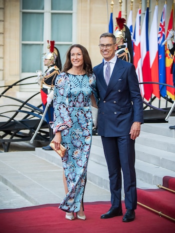 Alexander Stubb y Suzanne Innes-Stubb en una imagen de redes sociales. (Instagram @alexstubb)