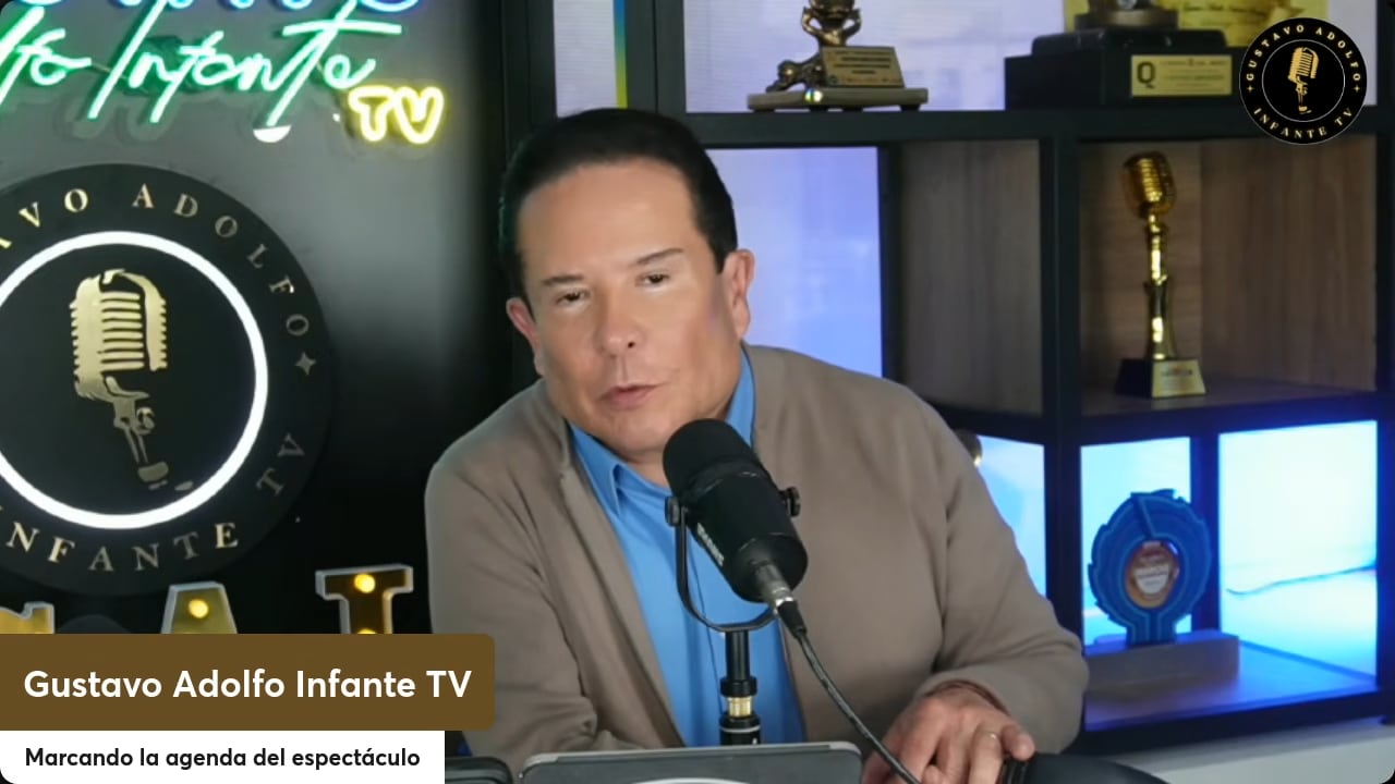 Gustavo Adolfo Infante en su programa de YouTube