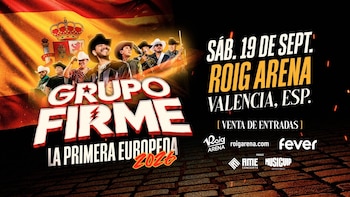 Grupo Firme arrancará su gira europea en el Roig Arena de València el 19 de septiembre