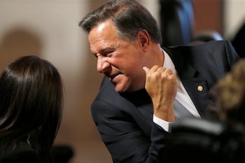 Juan Carlos Varela y los hijos de Ricardo Martinelli serán juzgados por la Corte Suprema de Justicia tras su condición como integrantes del Parlacen. REUTERS