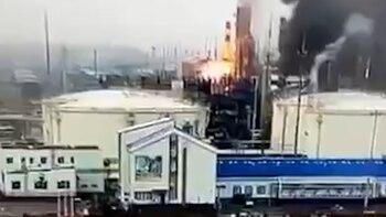 Ucrania atacó con drones una